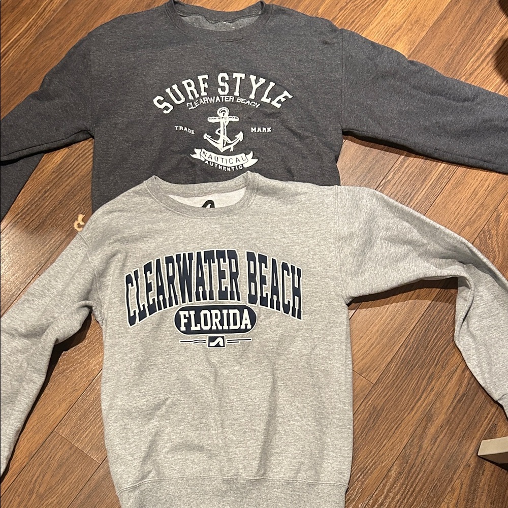 Clearwater Beach Florida Gray Sweater